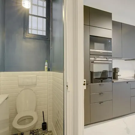 아파트 Le Parisien Chic Et Contemporain 파리